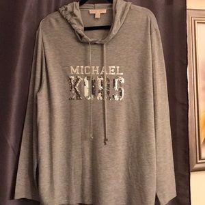 Hoodie Silver Sequins